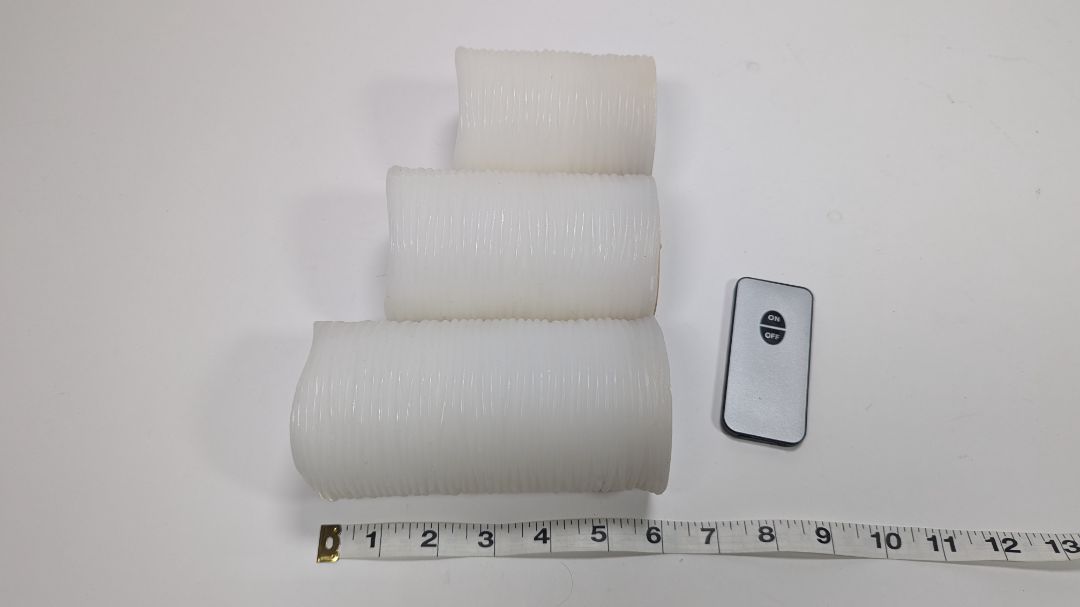 3 Pcs LED Twinkling Candles + Remote