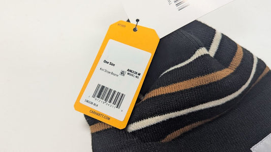 New! Carhartt Mens Knit Stripe Beanie Beanie Hat