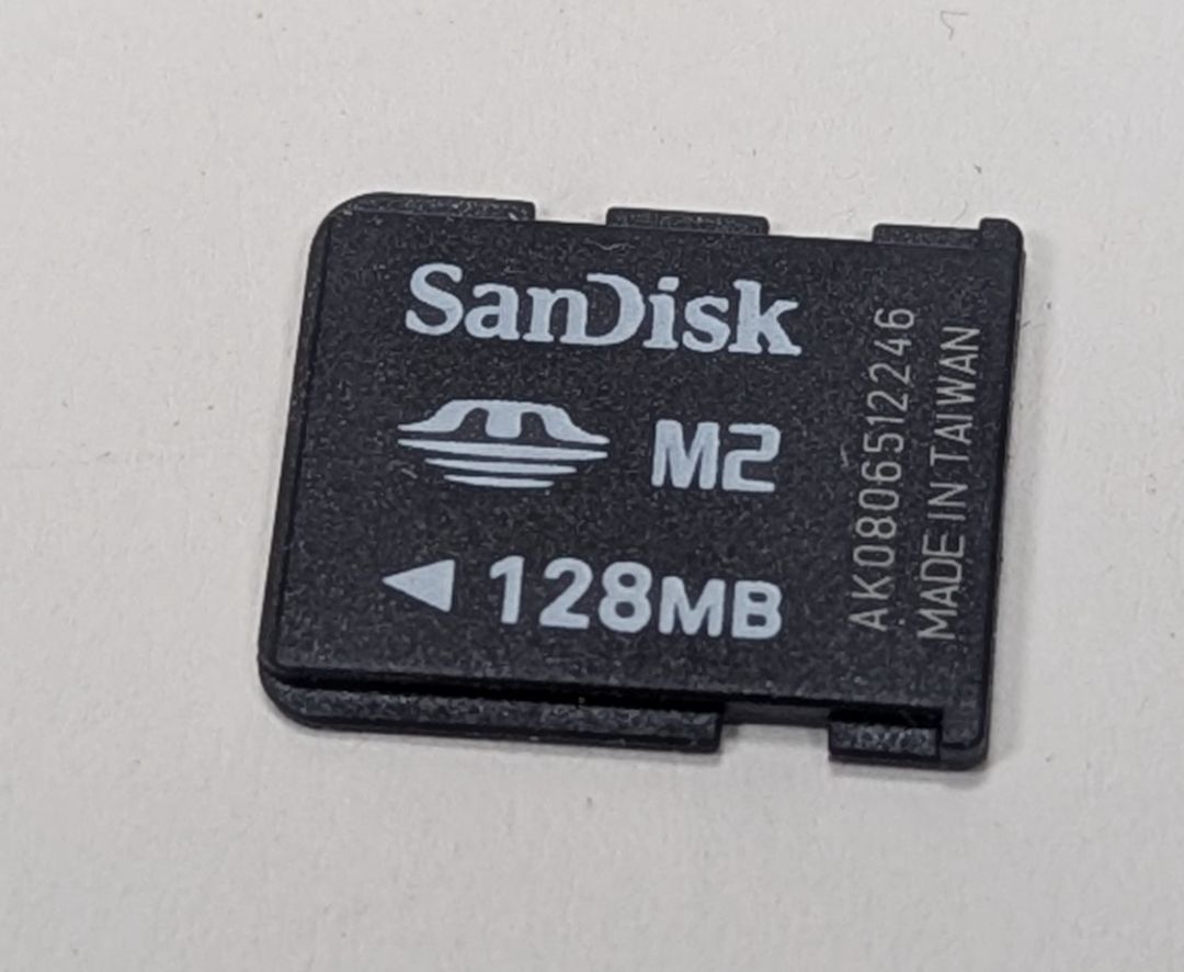 Sandisk 128MB M2 Memory Stick Micro Card - Tested