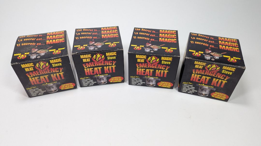 New! Set of 4 x Magic Heat Stove Kit For Indoor And Outdoor Use