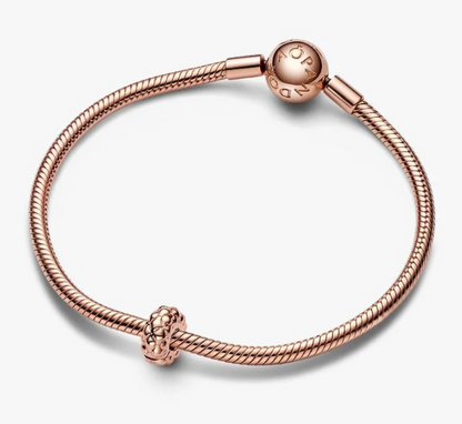 Like new Pandora 14K Rose Gold Plated Studded Clip Charm 782716C00