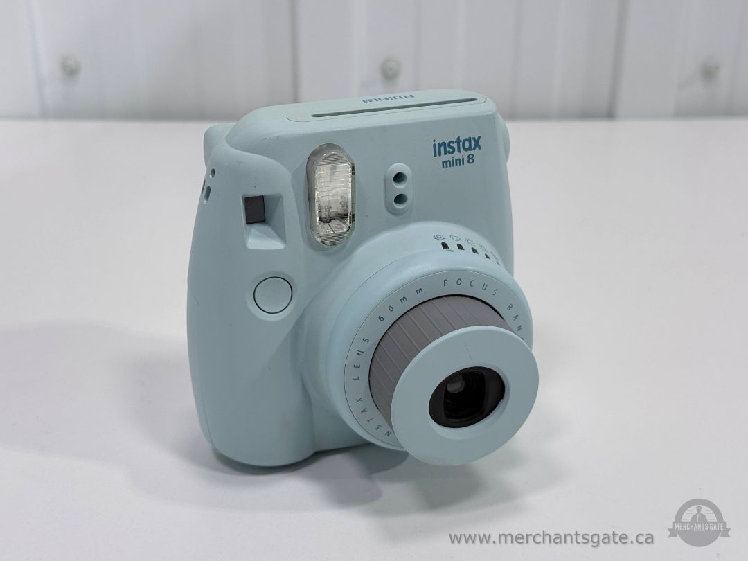 Fujifilm Instax Mini 8 Instant Camera Light Blue Tested Working