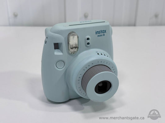 Fujifilm Instax Mini 8 Instant Camera Light Blue Tested Working