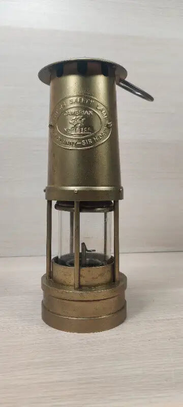 *Vintage* Cambrian Clanny & Davy Brass Miners Safety Lantern