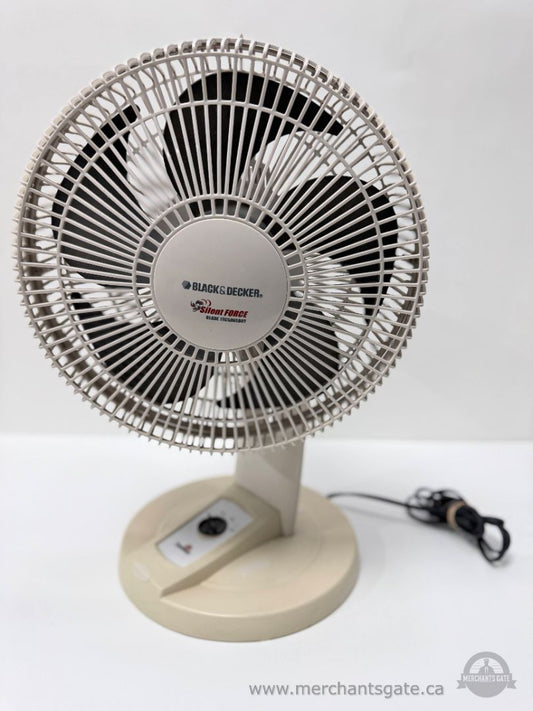 Black and Decker Silent Force Table Fan with Adjustable Speed Control