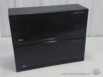 Laserline CD Storage Case 36 Disc Capacity Black Media Organizer Holders Set Of 2