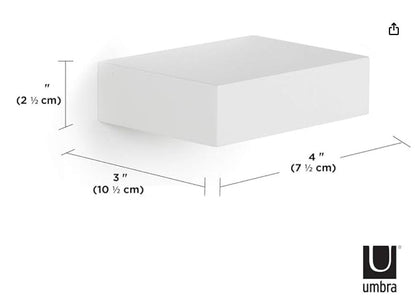 Umbra Showcase Floating Shelves Set of 3 White Wall Mount Display Ledges Gallery Style