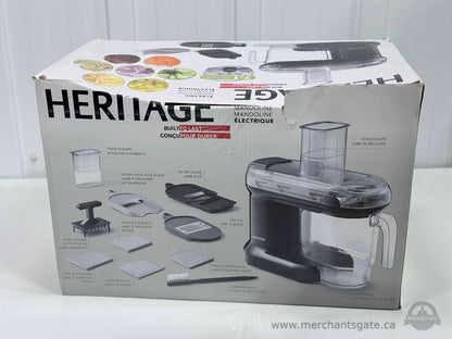 Heritage Electric Mandoline Slicer 7 in 1 Food Processor Complete in Box
