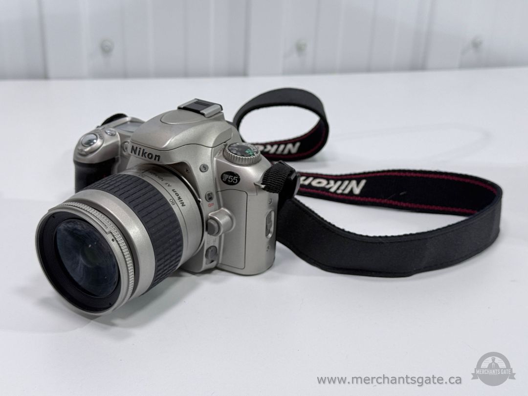 Nikon F55 35mm Film Camera with 28 80mm Lens Strap Tested Working